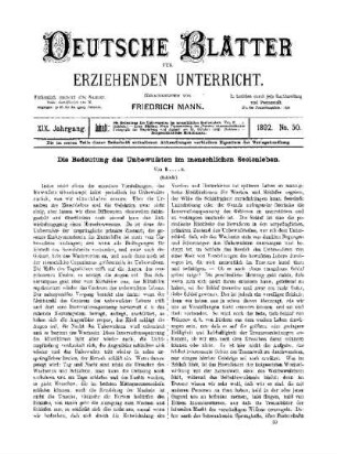 Die Bedeutung des Unbewussten im menschlichen Seelenleben : (Schluss)
