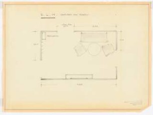 Reichsluftfahrtministerium, Berlin: Dienstraum [L2], Vorraum: Grundriss [1:20]