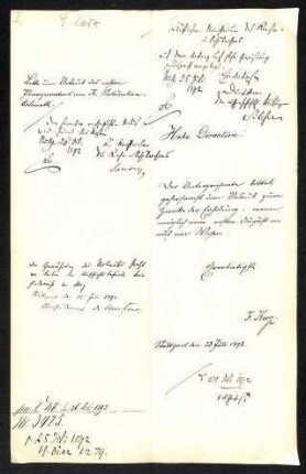 Antrag auf Urlaub Friedrich Kerz