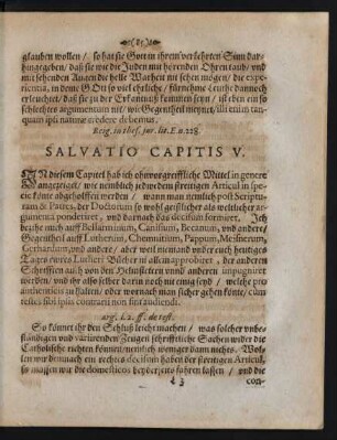 Salvatio Capitis V.