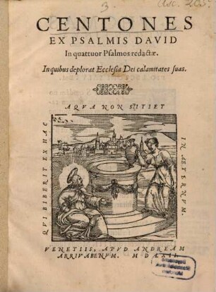 Centones Ex Psalmis David