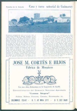 Postales de la Estrada : Casa y torre señorial Guimarey