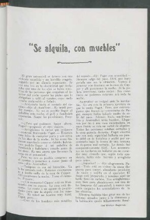 "Se alquila, con muebles" : [Del "Windsor Magazine"]