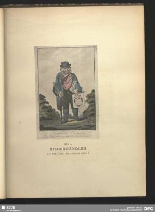 Bilderhändler [Berliner Costume. Kauft! Schön gemalte Liebesbriefe!]