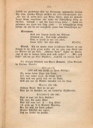 Die Königin Elisabeth und Maria Stuart.