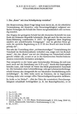 180-194, X. § 21 (§ 51 II a.F.) - ein fakultativer Strafmilderungsgrund?