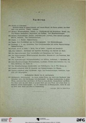 Nachtrag (Nr. 336-350)