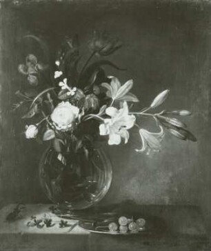 Blumen in einer Glasvase