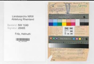 Entnazifizierung Helmuth Fritz , geb. 30.10.1906 (Buchhalter)