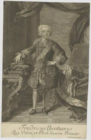 Bildnis des Fridericus Christianus Reg. Polon. et Elect. Saxon Princeps