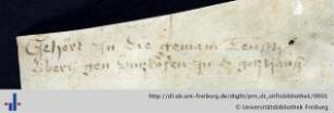 Besitzvermerk (Aus: UB Freiburg, Hs. 453)