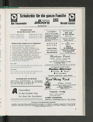 Rentenzahlung für den Monat April 1978