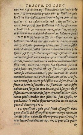 Tractatus de Sanguine Christi