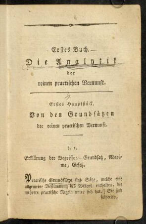 41-124, Erstes Hauptstück.