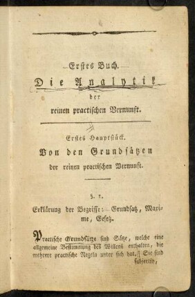 41-124, Erstes Hauptstück.