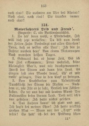 151. Motorfahrers Leid und Freud'