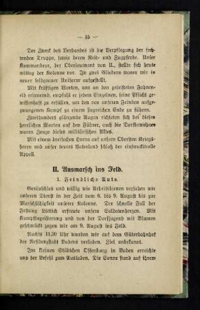 15-24, II. Ausmarsch ins Feld