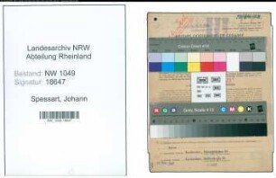 Entnazifizierung Johann Spessart , geb. 16.09.1904 (Lokheizer)