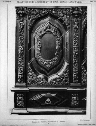 Tafel 64: Geschnitzter Schrank, Privatbesitz in Chemnitz. 2.