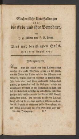Drei und dreißigstes Stück