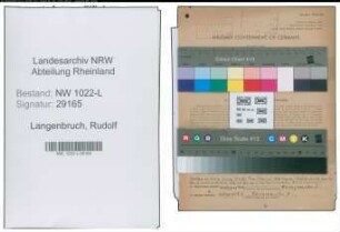 Entnazifizierung Rudolf Langenbruch , geb. 09.05.1909 (Notar)