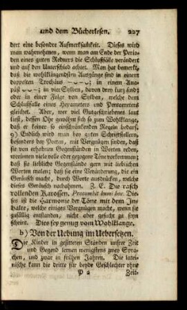 b) Von der Uebung im Uebersetzen.