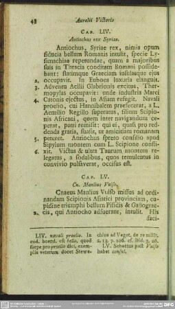 Cap. LIV. Antiochus rex Syriae