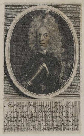 Bildnis des Matthias Johannes von der Schulenburg