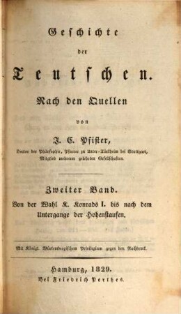Geschichte der Teutschen : nach den Quellen