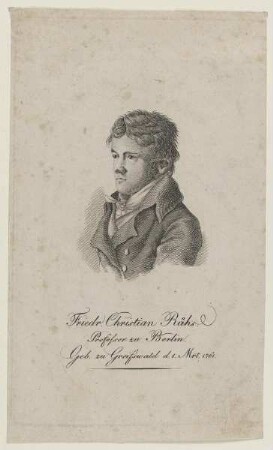 Bildnis des Friedrich Christian Rühs