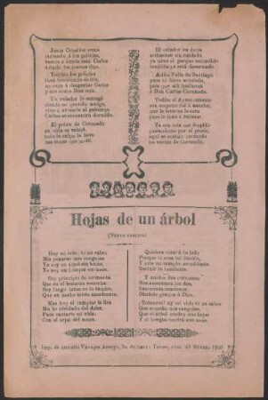 Hojas de un árbol : (Nueva canción)