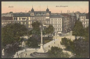 Ansichtskarte Belle-Alliance Platz, Friedrichstraße, koloriert