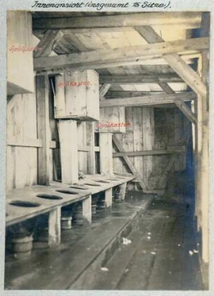 Foto des Innenraums der Latrinenanlage am Buchenkopf