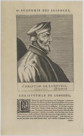Bildnis des Christophle de Longueil
