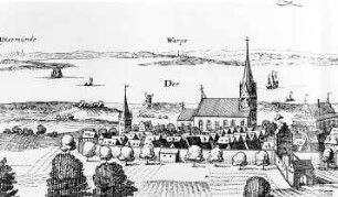 Usedom. Stadtansicht, 1652, Ausschnitt
