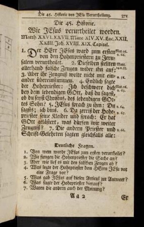 371-376, Die 45. Historie