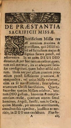 Cruentum Christi Sacrificium in Missae sacrificio