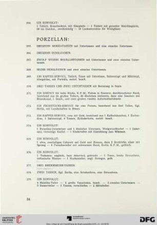 Porzellan (Nr. 265-279)