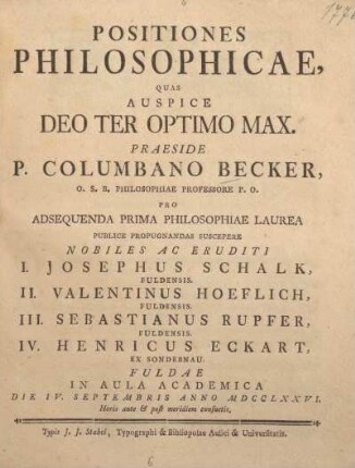 Positiones philosophicae