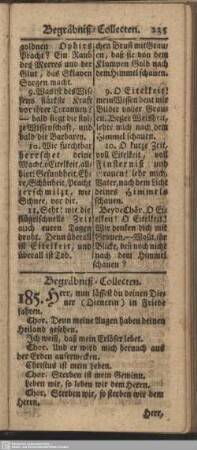 Begräbniß-Collecten