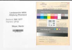 Entnazifizierung Martin Meyer , geb. 20.11.1905 (Polizist)