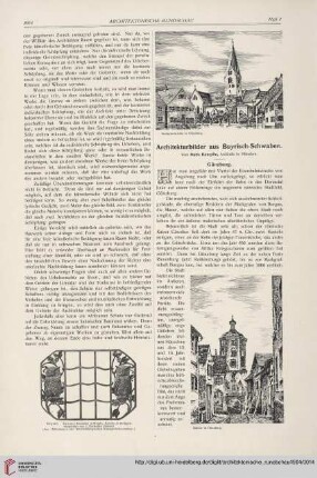 Architekturbilder aus Bayrisch-Schwaben