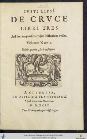 Ivsti Lipsii De Crvce Libri Tres : ad sacram profanamque historiam vtiles; unà cum notis