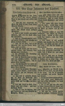 XII. Am Tage Johannis des Täufers