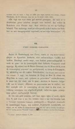 VI. D'Oost Indische Compagnie