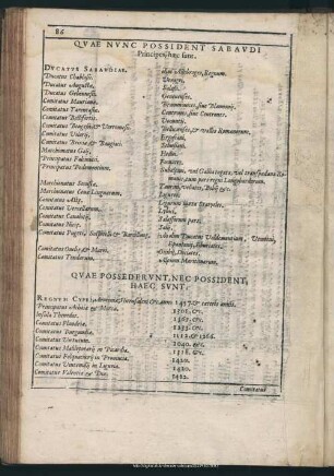 Quae Nunc Possident Sabaudi Principes, haec sunt