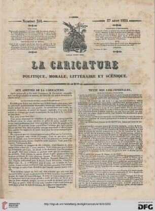 Numéro 251 (27 Août 1835) Planches 523,524