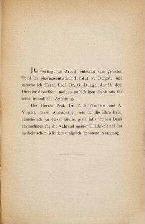 Beiträge zur Kenntniss der Chinidin-(Conchinin-) Resorption nebst Berücksichtigung seines forensisch-chemischen Nachweiser : Inaug. Diss.