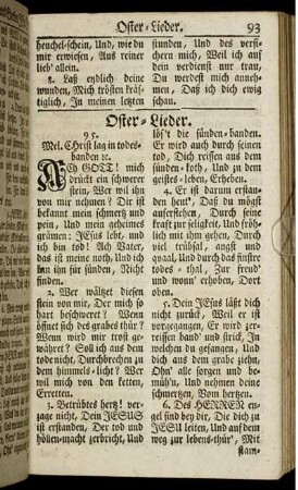 Oster-Lieder - Von der Vorsorge Gottes