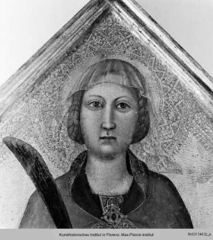Heilige Lucia mit Stifterin